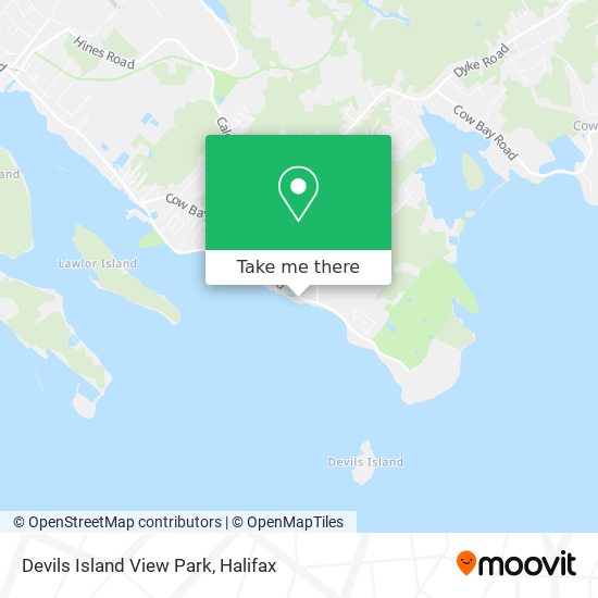 Devils Island View Park map