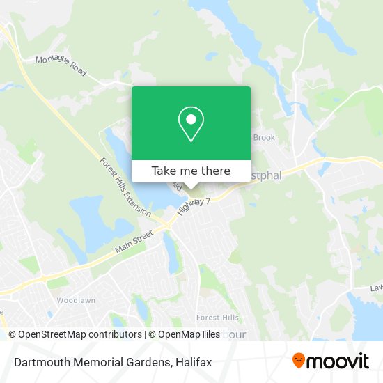 Dartmouth Memorial Gardens map