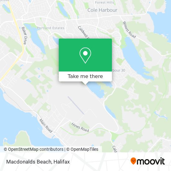 Macdonalds Beach map
