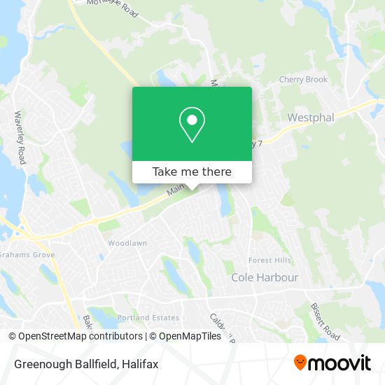 Greenough Ballfield map