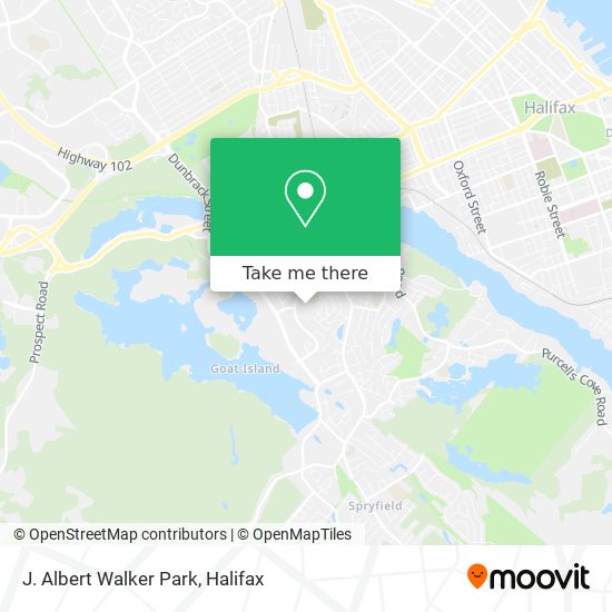 J. Albert Walker Park map