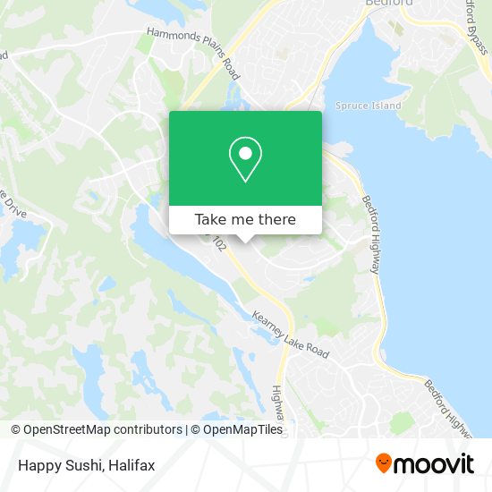 Happy Sushi map