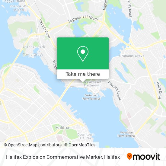 Halifax Explosion Commemorative Marker plan