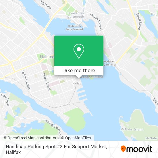 Handicap Parking Spot #2 For Seaport Market map