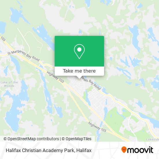 Halifax Christian Academy Park map