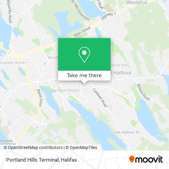Portland Hills Terminal map