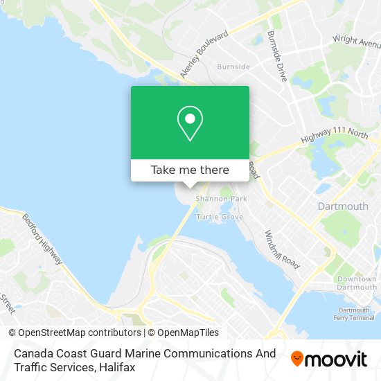 Canada Coast Guard Marine Communications And Traffic Services map