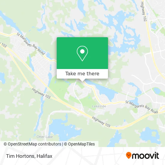 Tim Hortons map