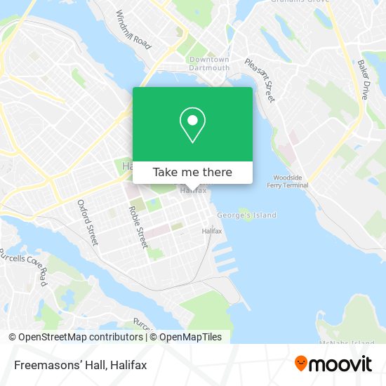 Freemasons’ Hall map