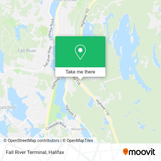 Fall River Terminal map