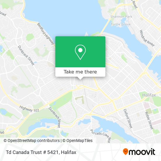 Td Canada Trust # 5421 map