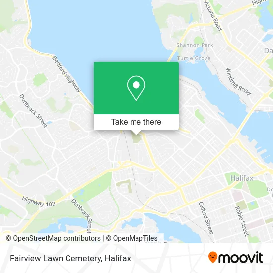 Fairview Lawn Cemetery map