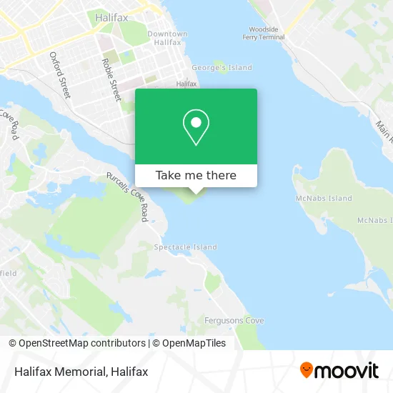 Halifax Memorial map