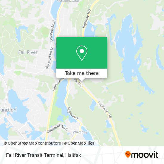 Fall River Transit Terminal map