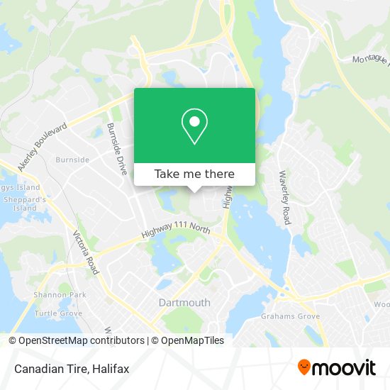 Canadian Tire map