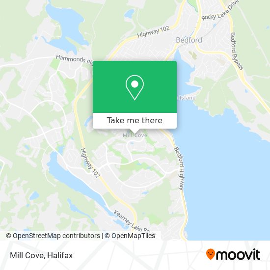 Mill Cove map