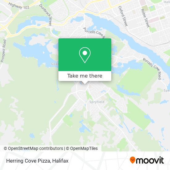 Herring Cove Pizza map