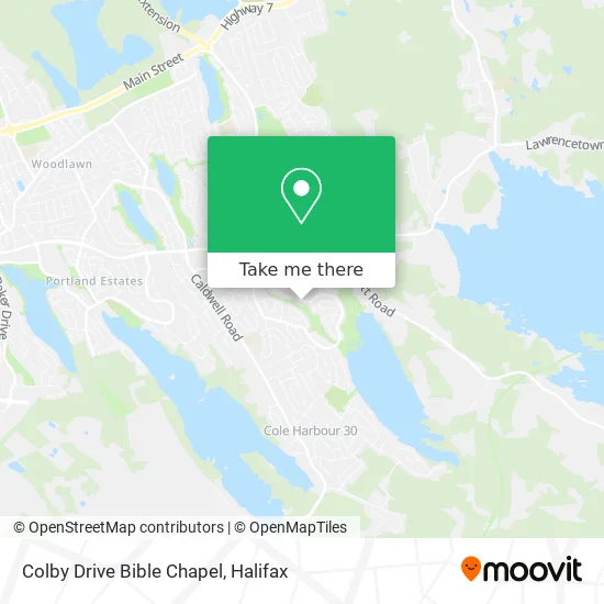 Colby Drive Bible Chapel map