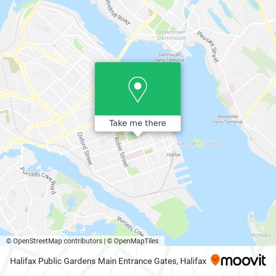 Halifax Public Gardens Main Entrance Gates plan