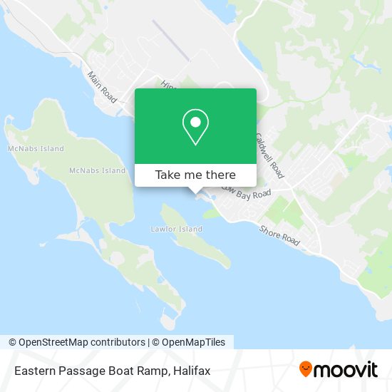 Eastern Passage Boat Ramp map