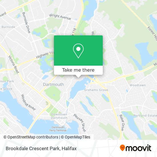 Brookdale Crescent Park map