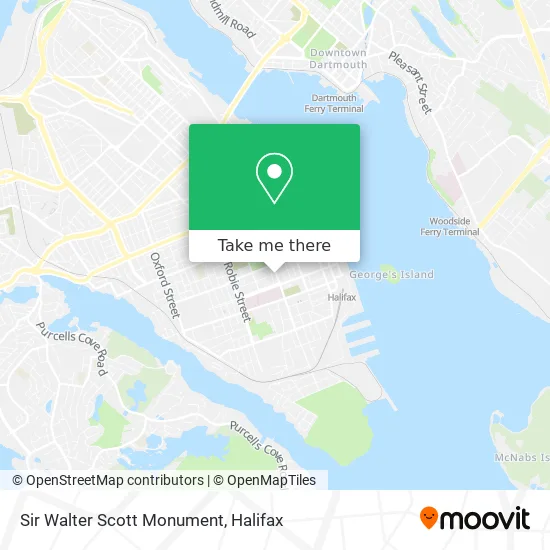 Sir Walter Scott Monument map