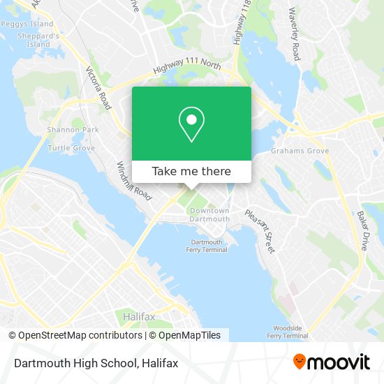 Dartmouth High School map
