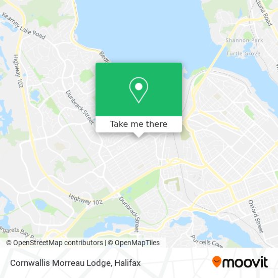 Cornwallis Morreau Lodge map