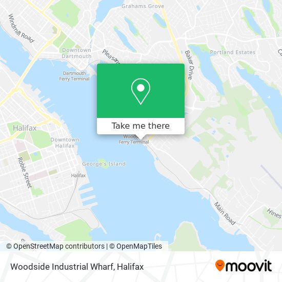 Woodside Industrial Wharf map