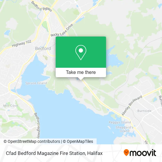 Cfad Bedford Magazine Fire Station map