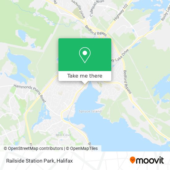 Railside Station Park map