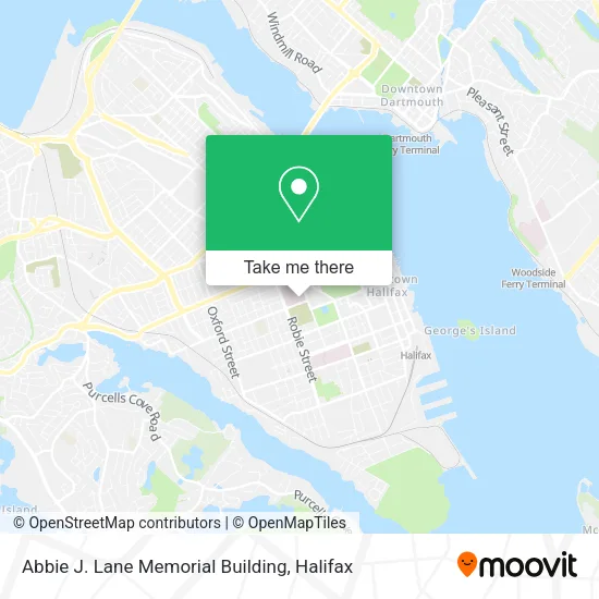 Abbie J. Lane Memorial Building map