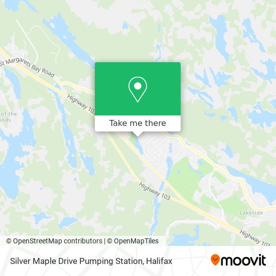 Silver Maple Drive Pumping Station map