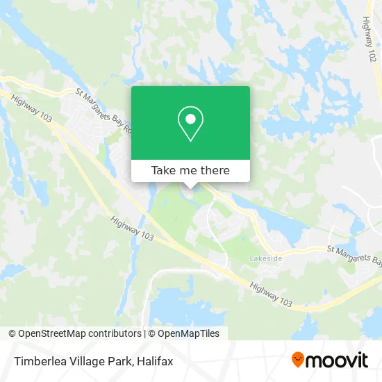 Timberlea Village Park map