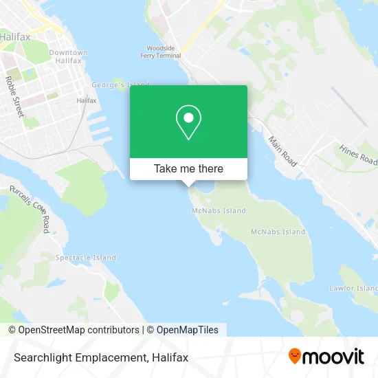 Searchlight Emplacement map