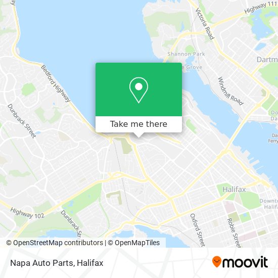 Napa Auto Parts map