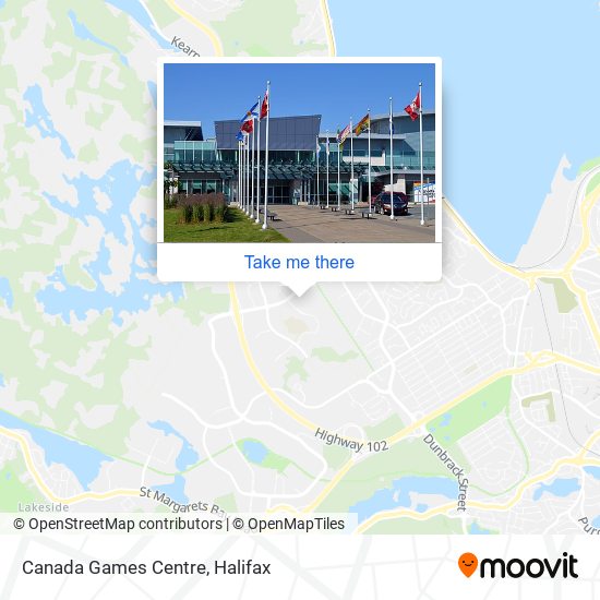 Canada Games Centre map