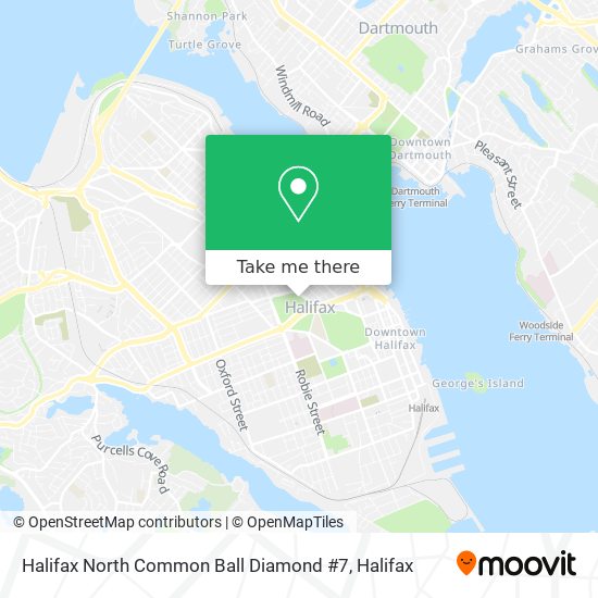 Halifax North Common Ball Diamond #7 map