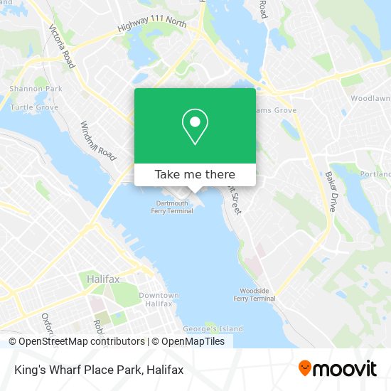 King's Wharf Place Park map