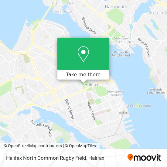 Halifax North Common Rugby Field map