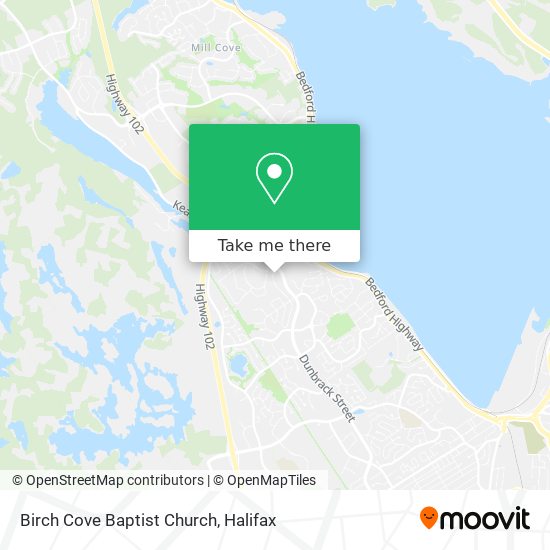 Birch Cove Baptist Church map