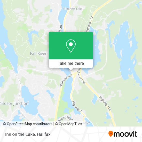 Inn on the Lake map