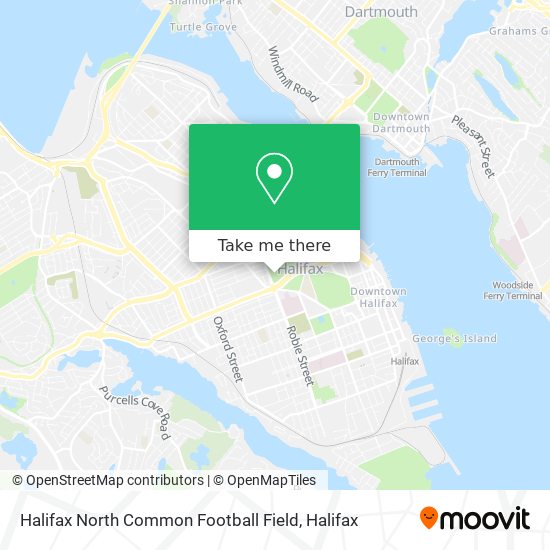 Halifax North Common Football Field map