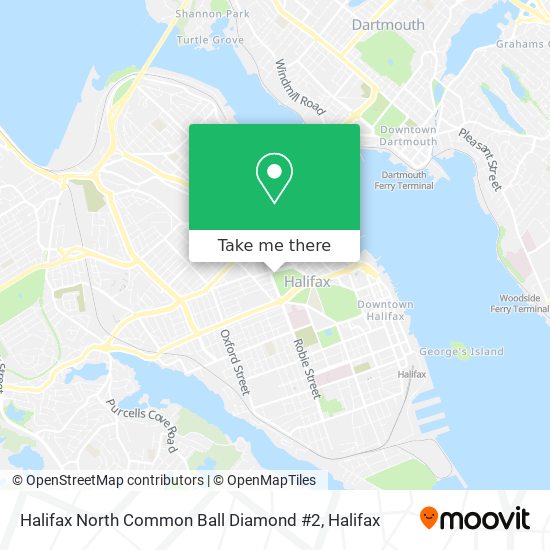 Halifax North Common Ball Diamond #2 map