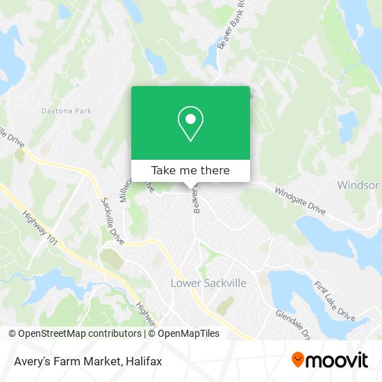 Avery's Farm Market map