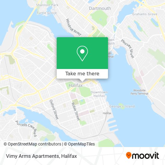 Vimy Arms Apartments map