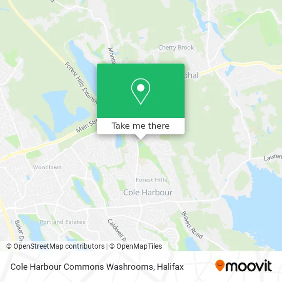 Cole Harbour Commons Washrooms map