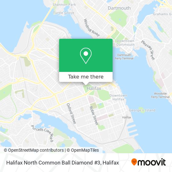 Halifax North Common Ball Diamond #3 map