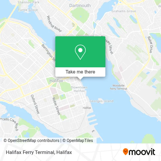 Halifax Ferry Terminal map