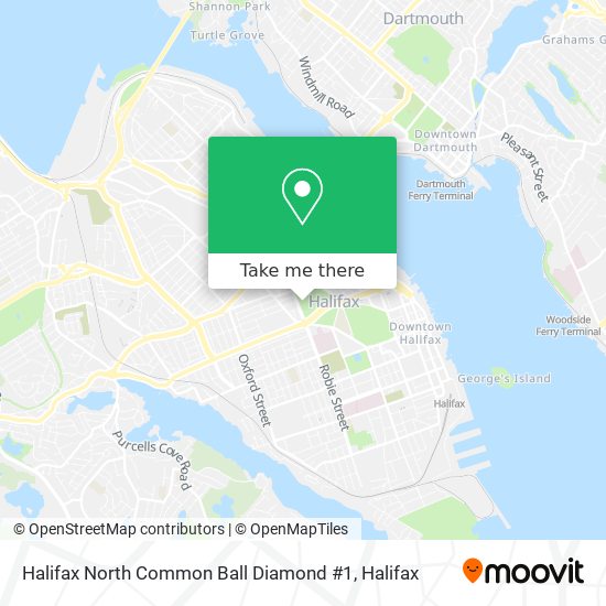 Halifax North Common Ball Diamond #1 map